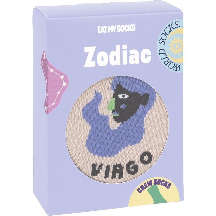 EatMySocks crew socks zodiac sign Virgo