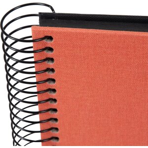 Goldbuch spiral album Bella Vista salmon 20x20 cm 40 black pages