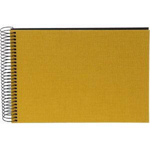 Goldbuch spiral album Bella Vista mustard 24x17 cm 40 black pages