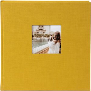 Goldbuch photo album Bella Vista mustard 25x25 cm 60 white pages