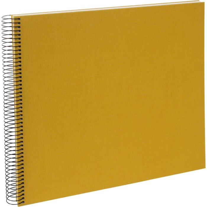 Goldbuch spiral album Bella Vista mustard 34x30 cm 40 white pages