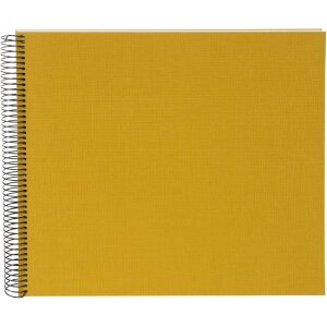 Goldbuch spiral album Bella Vista mustard 34x30 cm 40 white pages