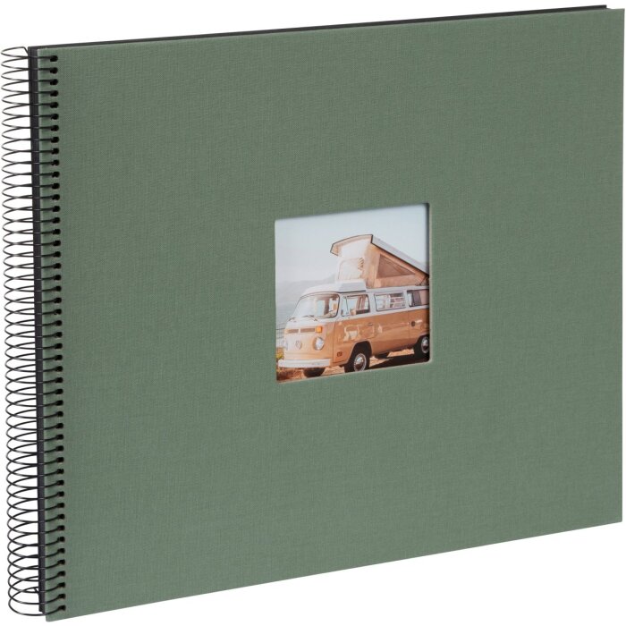 Goldbuch spiral album Bella Vista Artichoke 34x30 cm 40 black pages