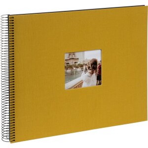 Goldbuch spiral album Bella Vista mustard 34x30 cm 40...