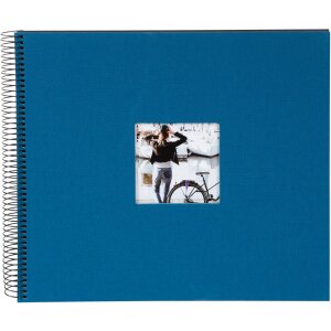 Goldbuch spiral album Bella Vista petrol 34x30 cm 40 black pages punched out