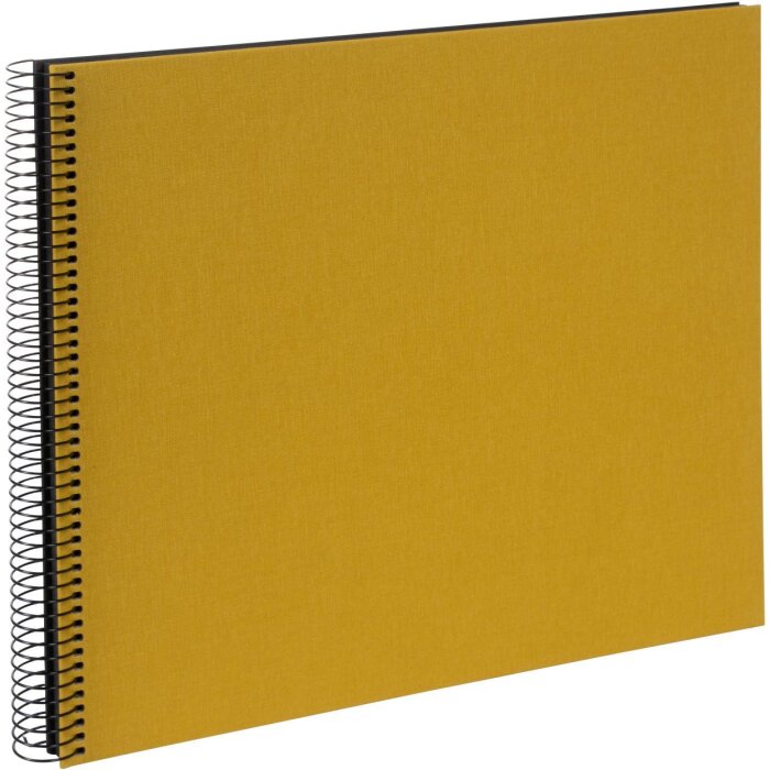 Goldbuch spiral album Bella Vista mustard 35x30 cm 40 black pages