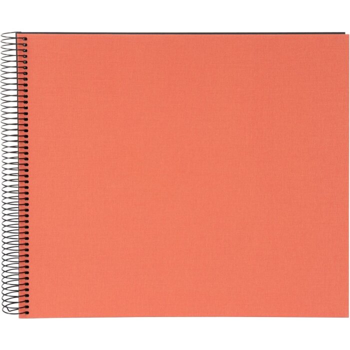 Goldbuch spiral album Bella Vista salmon 35x30 cm 40 black pages