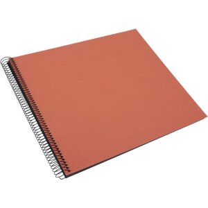 Goldbuch spiral album Bella Vista salmon 35x30 cm 40 black pages