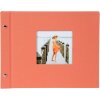 Goldbuch screw-top album Bella Vista salmon 30x25 cm 40 black pages