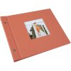 Goldbuch screw-top album Bella Vista salmon 30x25 cm 40 black pages