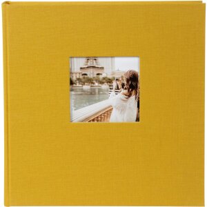 Goldbuch photo album Bella Vista mustard 30x31 cm 60 black pages