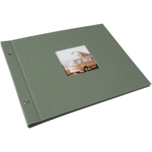 Goldbuch screw-top album Bella Vista Artichoke 39x31 cm 40 black pages