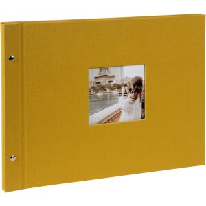 Goldbuch screw-top album Bella Vista mustard 39x31 cm 40...