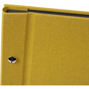 Goldbuch screw-top album Bella Vista mustard 39x31 cm 40 black pages