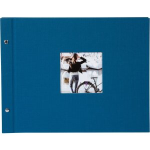 Goldbuch screw-top album Bella Vista petrol 39x31 cm 40 black pages