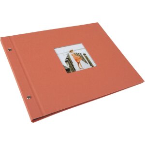 Goldbuch screw-top album Bella Vista salmon 39x31 cm 40 black pages