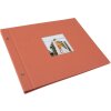 Goldbuch screw-top album Bella Vista salmon 39x31 cm 40 black pages