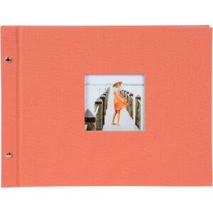 Goldbuch screw-top album Bella Vista salmon 39x31 cm 40 white pages