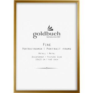 Goldbuch metal picture frame Fine gold 10x15 cm