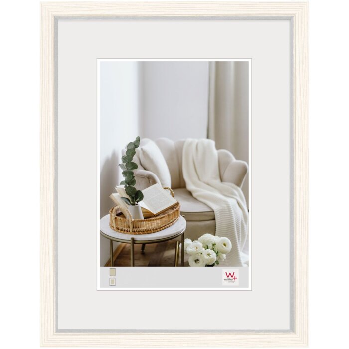 Walther MDF wooden frame Hygge 15x20 cm white