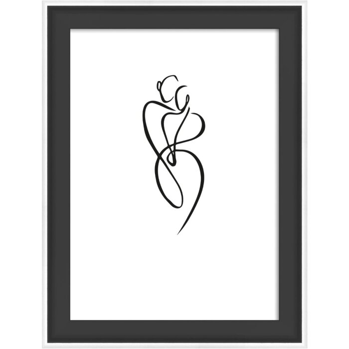 Walther wooden frame Silhouette 10x15 cm black