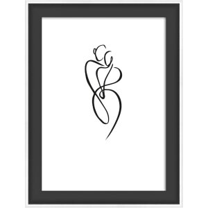 Walther wooden frame Silhouette 10x15 cm black