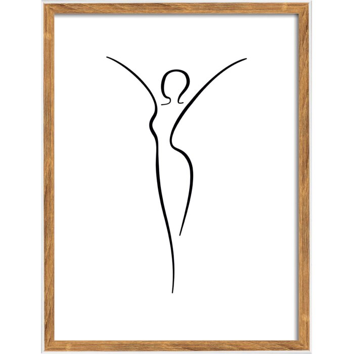 Walther wooden frame Silhouette 30x40 cm natural