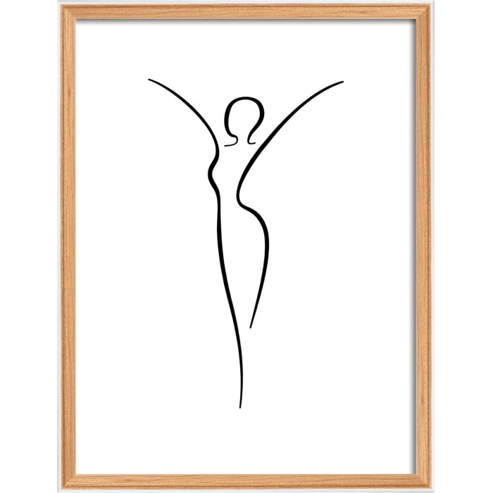 Walther wooden frame Silhouette 30x40 cm beech