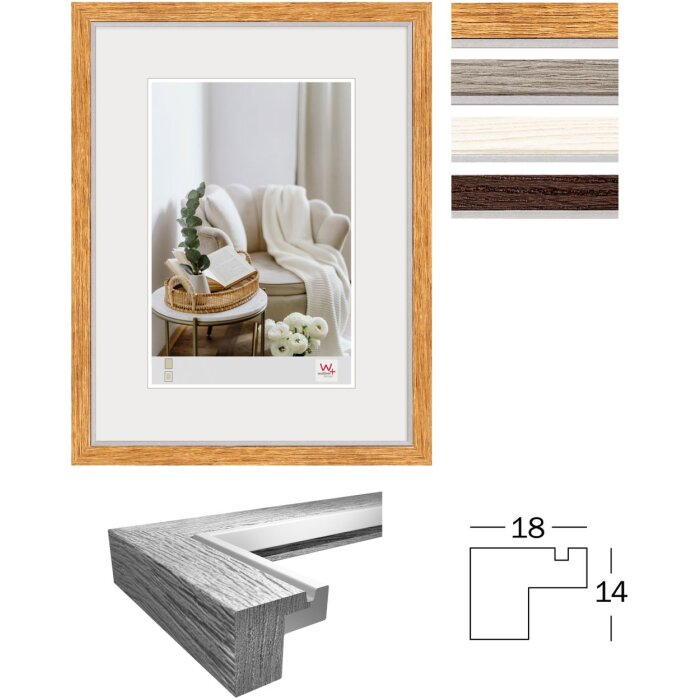 Walther MDF wooden frame Hygge 10x15 cm to 40x50 cm