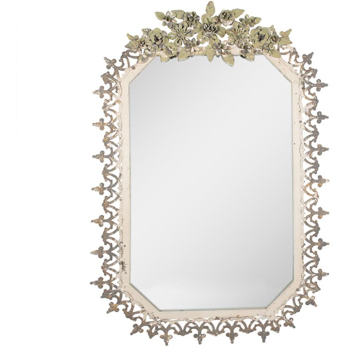 Clayre & Eef 52S302 Wall Mirror Grey Beige 63x3x93 cm