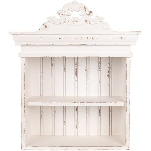 Clayre & Eef 5H0663 Wall Shelf White 51x20x60 cm