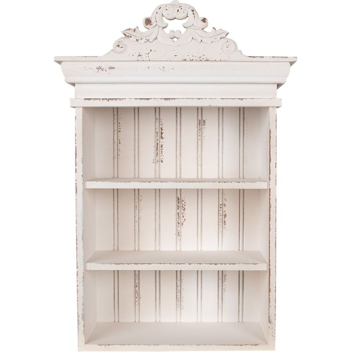 Clayre & Eef 5H0664 Wall shelf white 51x20x77 cm