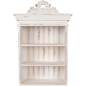 Clayre & Eef 5H0664 Wall shelf white 51x20x77 cm