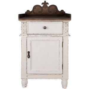 Clayre & Eef 5H0667 Bedside Table White Brown...