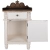 Clayre & Eef 5H0667 Bedside Table White Brown 48x39x89 cm