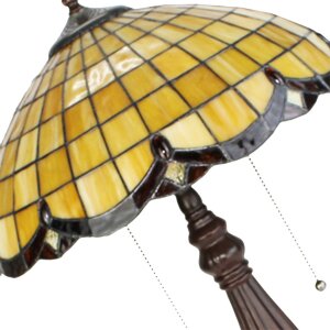 LumiLamp 5LL-6289 Table lamp Tiffany Ø 41x57 cm E27-max 2x60W