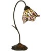 LumiLamp 5LL-6311 Tiffany table lamp pink 27x15x48 cm E14-max 1x40W