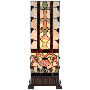 LumiLamp 5LL-6314 Tiffany table lamp Beige 18x18x45 cm...