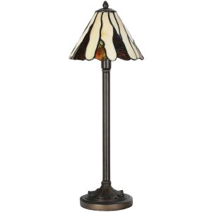 LumiLamp 5LL-6316 Tiffany table lamp Beige Ø 20x60 cm E14-max 1x40W