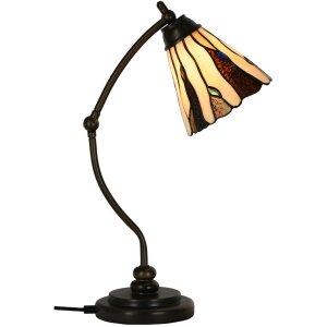 LumiLamp 5LL-6318 Tiffany table lamp Beige Ø 27x51...