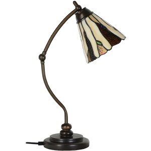 LumiLamp 5LL-6318 Tiffany table lamp Beige Ø 27x51...