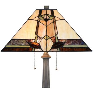 LumiLamp 5LL-6320 Tiffany table lamp Beige 45x45x80 cm...