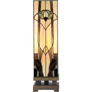 LumiLamp 5LL-6323 Tiffany table lamp Beige 15x15x54 cm...