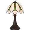 LumiLamp 5LL-6328 Tiffany table lamp white Ø 25x42 cm E14-max 1x40W