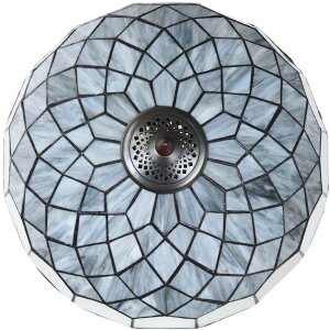 LumiLamp 5LL-6330 Tiffany table lamp grey Ø 40x58 cm E27-max 2x60W