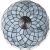 LumiLamp 5LL-6330 Tiffany table lamp grey Ø 40x58 cm E27-max 2x60W