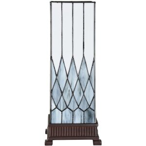 LumiLamp 5LL-6332 Tiffany table lamp grey 18x18x45 cm...