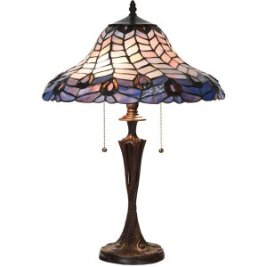 LumiLamp 5LL-6338 Tiffany table lamp blue Ø 40x60...