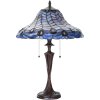 LumiLamp 5LL-6338 Tiffany table lamp blue Ø 40x60 cm E27-max 2x60W