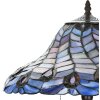 LumiLamp 5LL-6338 Tiffany table lamp blue Ø 40x60 cm E27-max 2x60W